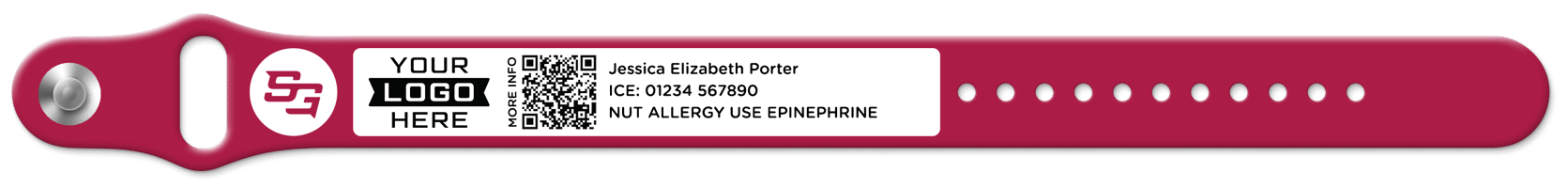 Sports Guardian affiliate wristband red